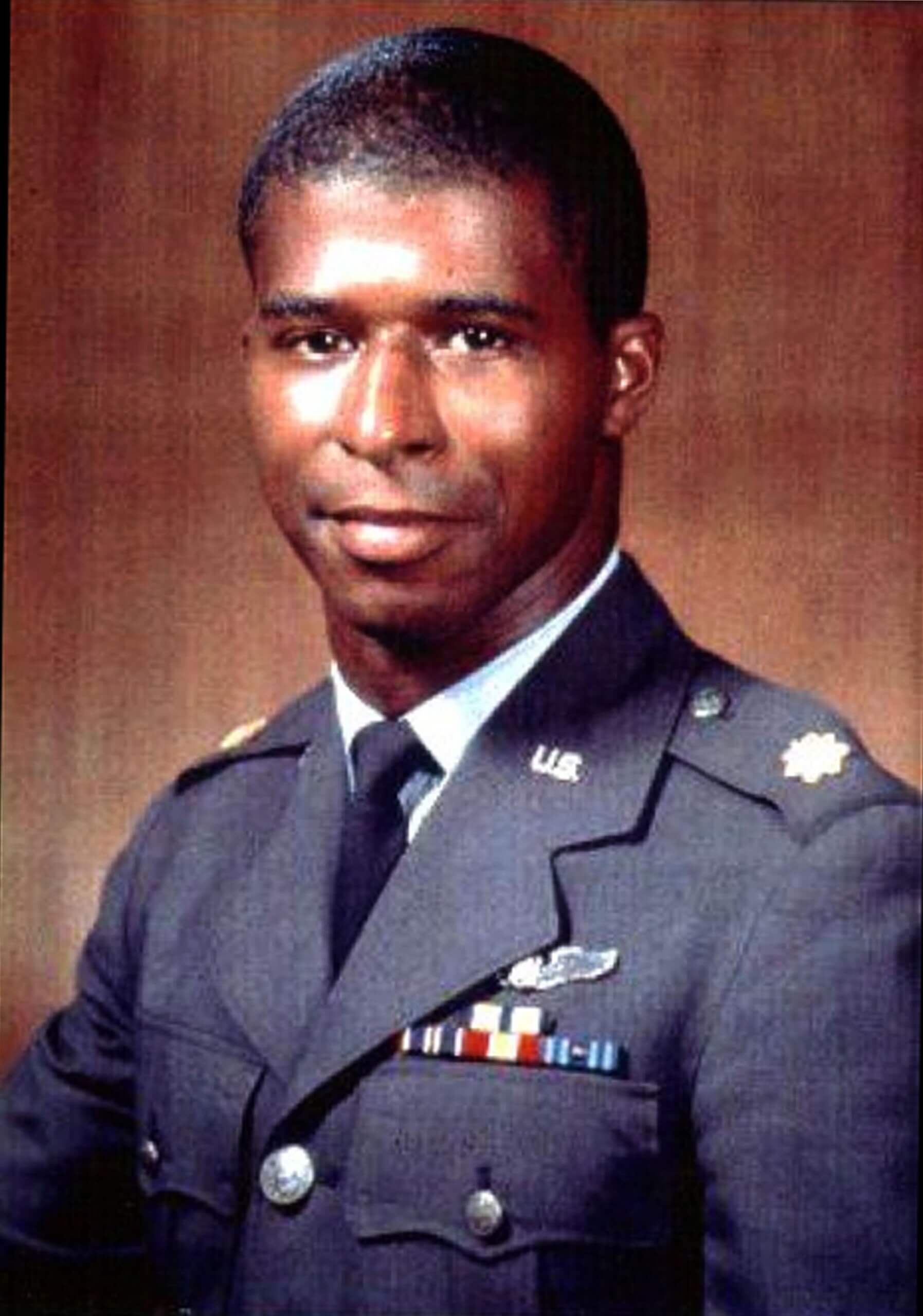 Robert Lawrence wearing his Air Force uniform