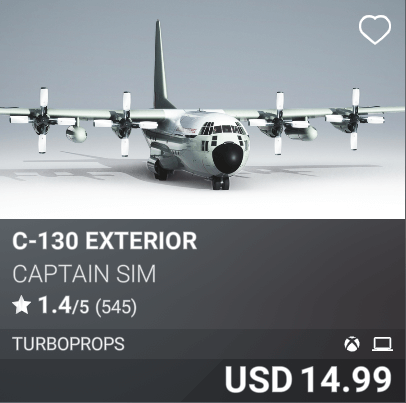 C-130 Exterior by Captain Sim. USD 14.99