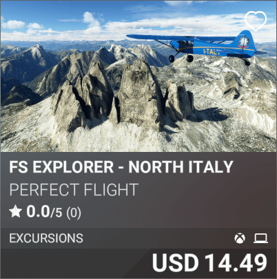 FS Explorer - North Italy by Perfect Flight. USD 14.49