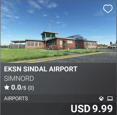 EKSN Sindal Airport by SimNord. USD 9.99