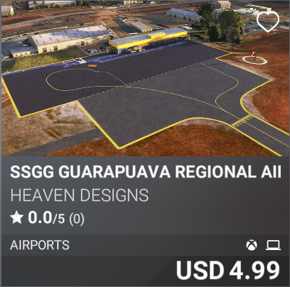 SSGG Guarapuava Regional Airport by Heaven Designs. USD 4.99
