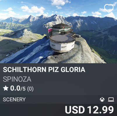 Schilthorn Piz Gloria by Spinoza. USD 12.99