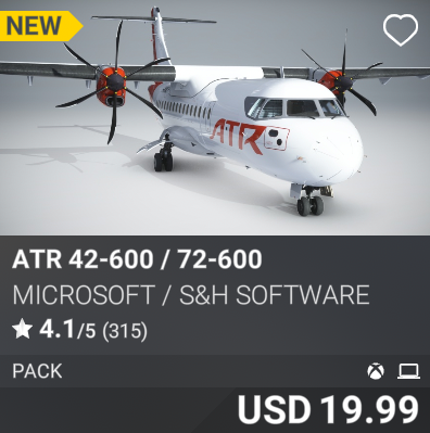 ATR 42-600 / 72-600 by Microsoft / S&H Software. USD 19.99