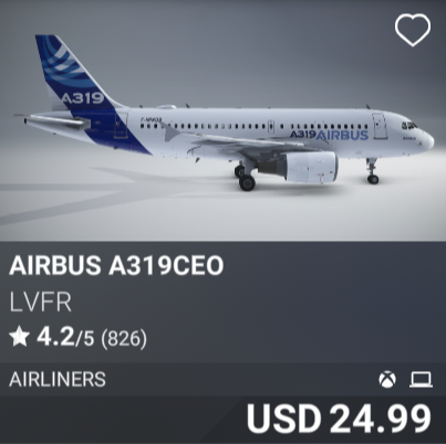 Airbus A319ceo by LVFR. USD 24.99