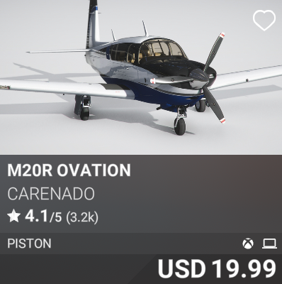 M20R Ovation by Carenado. USD 19.99