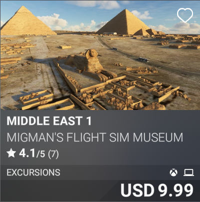 Middle East 1 by MiGMan's Flight Sim Museum. USD 9.99