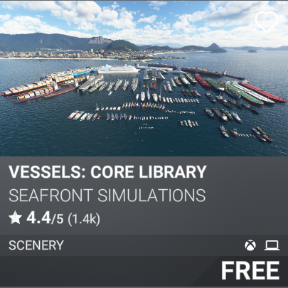 Vessels: Core Library by Seafront Simulations. Free