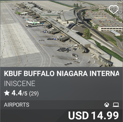 KBUF Buffalo Niagara International Airport by iniScene. USD 14.99