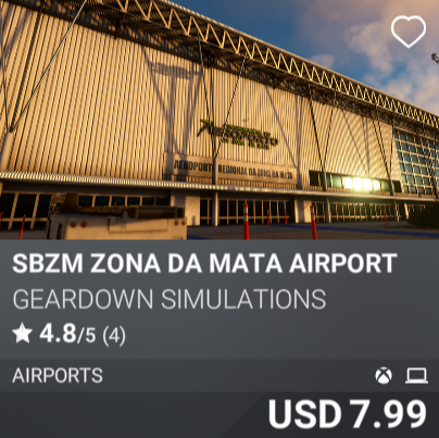 SBZM Zona Da Mata Airport by GearDown Simulation. USD 7.99