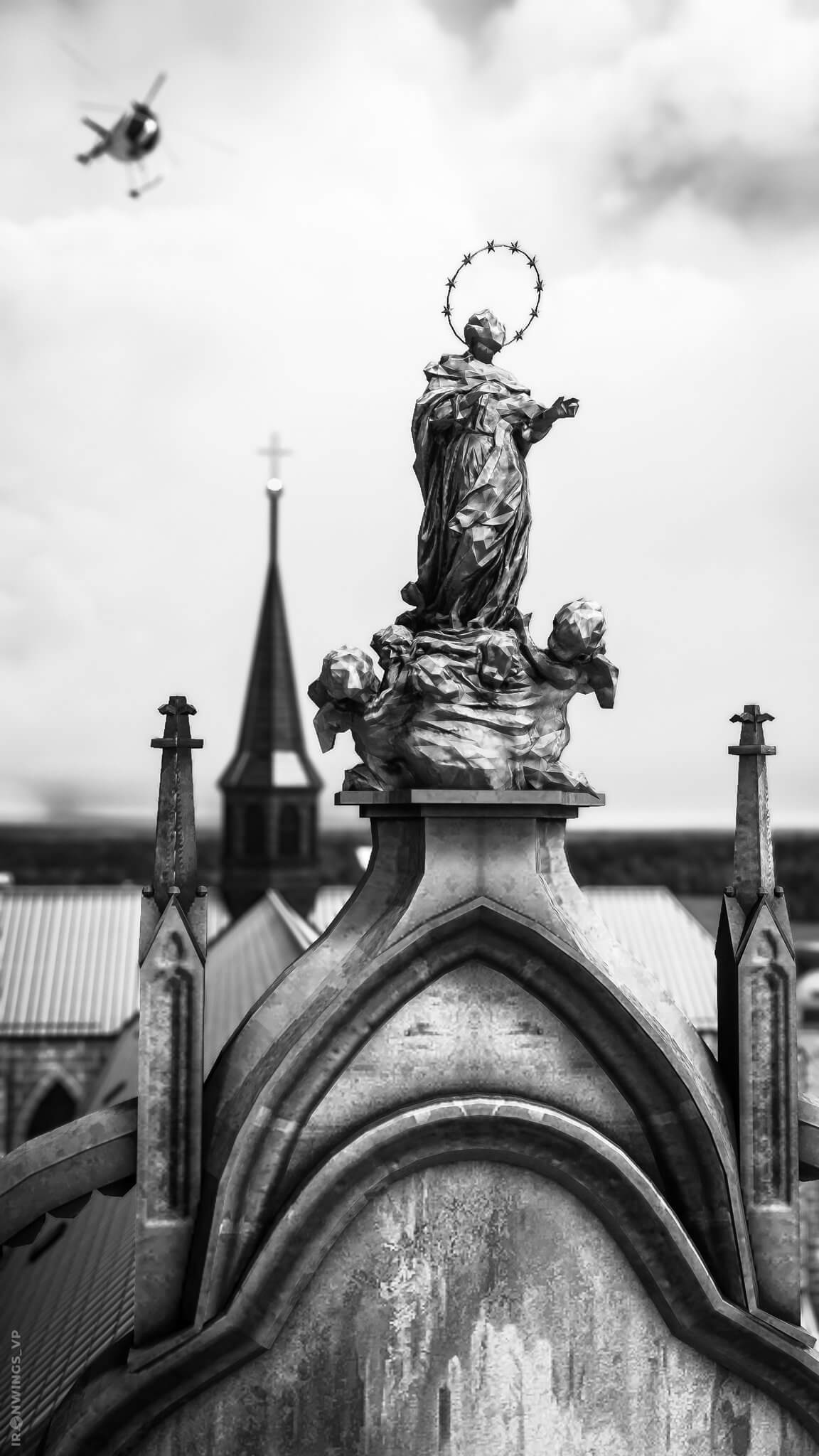 Statue of John of Nepomuk. Prague, Czech Republic