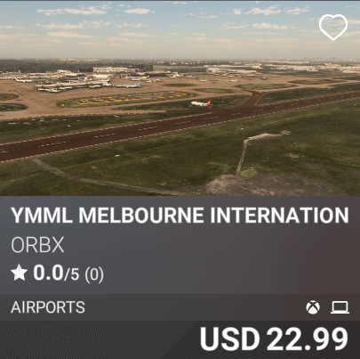 YMML Melbourne International Airport by Orbx. USD 22.99