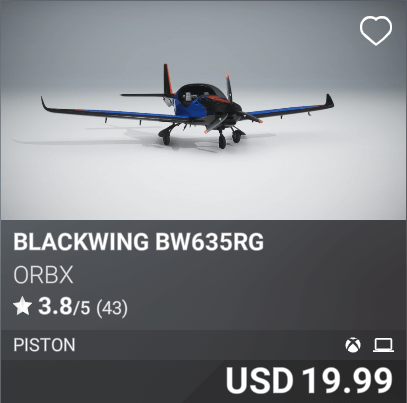 Blackwing BW635RG by Orbx. USD 19.99