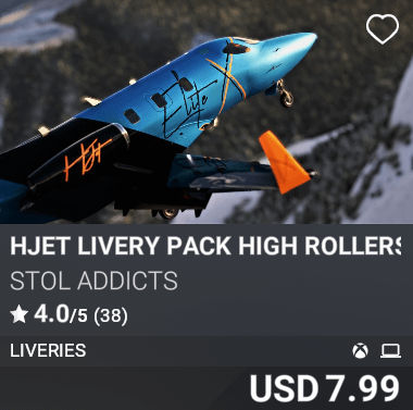 HJet Livery Pack High Rollers by STOL Addicts. USD 7.99