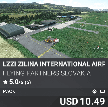 LZZI Zilina International Airport Pack by Flying Partners Slovakia. USD 10.49