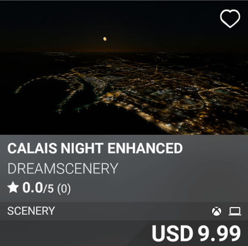 Calais Night Enhanced by DreamScenery. USD 9.99