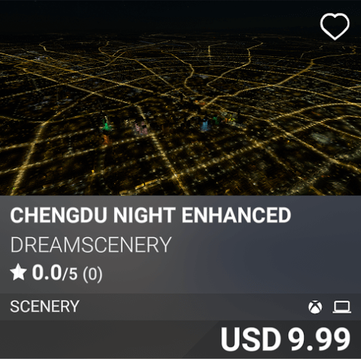 Chengdu Night Enhanced by DreamScenery. USD 9.99