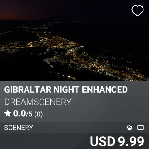Gibraltar Night Enhanced by DreamScenery. USD 9.99