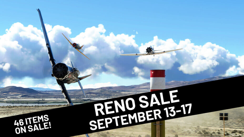 Reno Sale! September 13 - 17. 46 Items on sale.