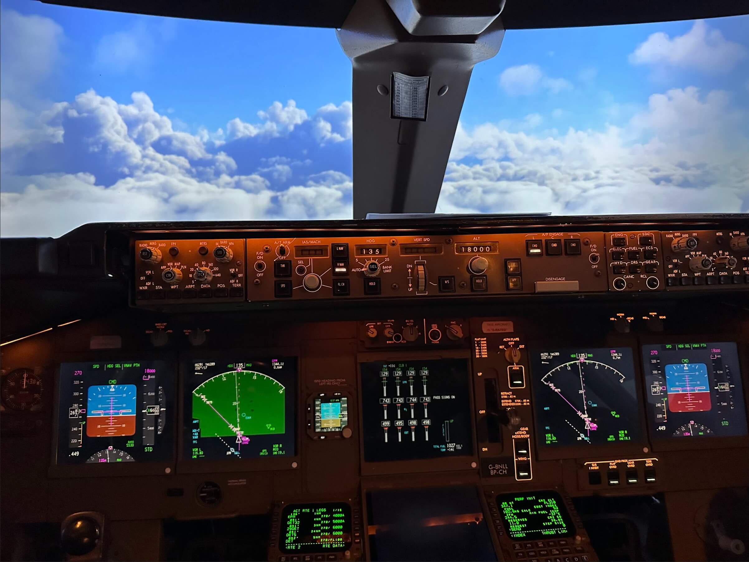 The SimfestUK Boeing 747-400 Simulator