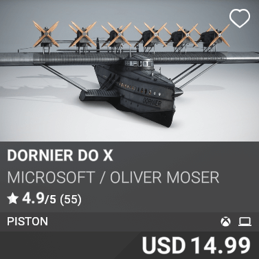 Dornier Do X by Microsoft / Oliver Moser. USD 14.99