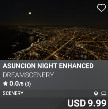 Asuncion Night Enhanced by DreamScenery. USD 9.99
