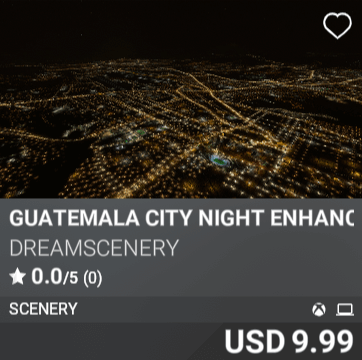 Guatemala City Night Enhanced by DreamScenery. USD 9.99