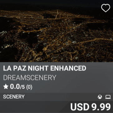 La Paz Night Enhanced by DreamScenery. USD 9.99