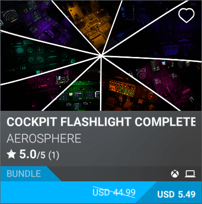 Cockpit Flashlight Complete Edition by Aerosphere. USD 5.49