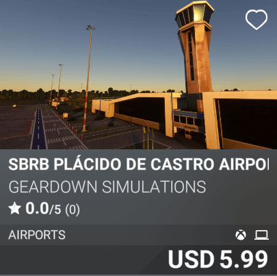 SBRB Plácido de Castro Airport by GearDown Simulations. USD 5.99