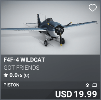 F4F-4 Wildcat by Got Friends. USD 19.99