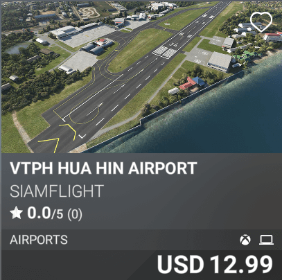 VTPH Hua Hin Airport by SiamFlight. USD 12.99
