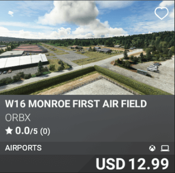 W16 Monroe First Air Field by Orbx. USD 12.99