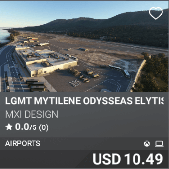 LGMT Mytilene Odysseas Elytis International Airport by MXI Design. USD 10.49