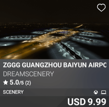 ZGGG Guangzhou Baiyun International Airport by WFSceneryStudio. USD 26.99