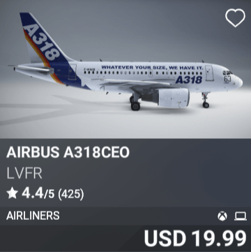 Airbus A318ceo by LVFR. USD 19.99