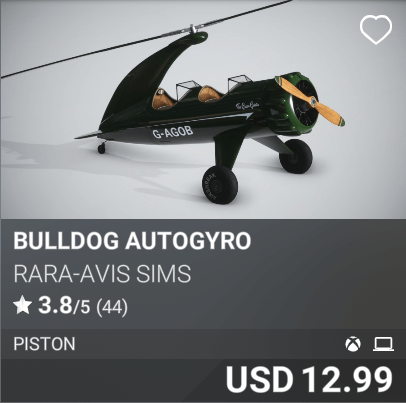 Bulldog Autogyro by Rara-Avis Sims. USD 12.99
