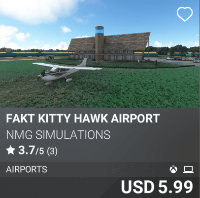 FAKT Kitty Hawk Airport by NMG Simulations. USD 5.99