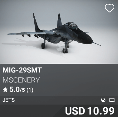 MIG-29SMT by Mscenery. USD 10.99