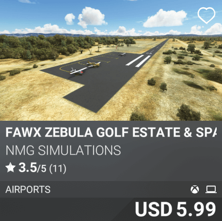 FAWX Zebula Golf Estate & Spa by NMG Simulations. USD 5.99
