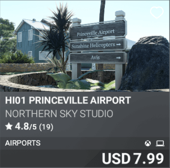 HI01 Princeville Airport by Northern Sky Studio. USD 7.99