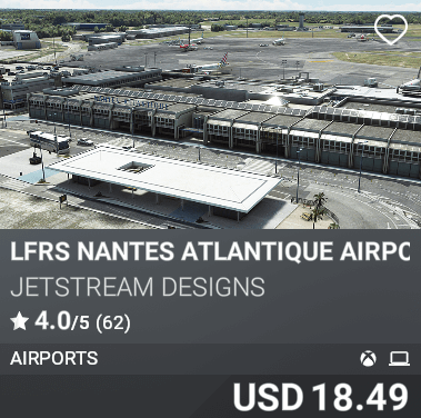 LFRS Nantes Atlantique Airport by Jetstream Designs. USD 18.49