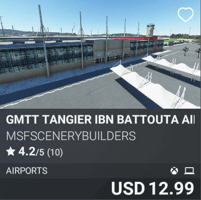 GMTT Tangier Ibn Battouta Airport by MSFScenerybuilders. USD 12.99