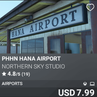 PHHN Hana Airport by Northern Sky Studio. USD 7.99