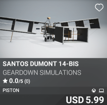Santos Dumont 14-Bis by GearDown Simulations. USD 5.99