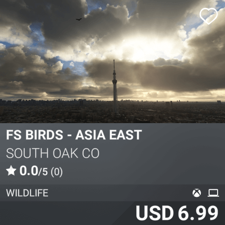 FS Birds - Asia East by South Oak Co. USD 6.99