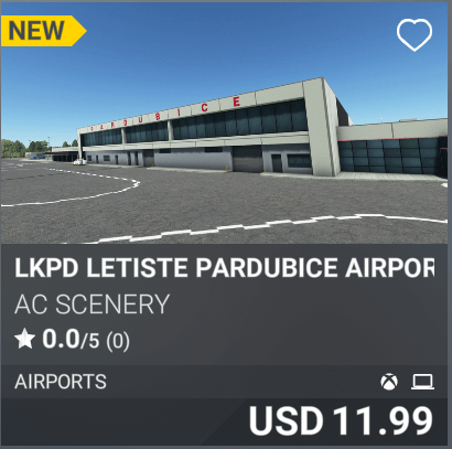 LKPD Letiste Pardubiche Airport by AC Scenery. USD 11.99