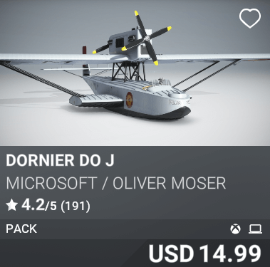 Dornier Do J by Microsoft / Oliver Moser. USD 14.99