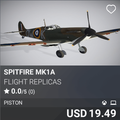Spitfire Mk1a by Flight Replicas. USD 19.49