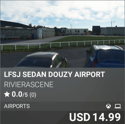 LFSJ Sedan Douzy Airport by RivieraScene. USD 14.99