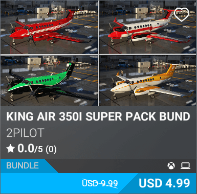 KING AIR 350I SUPER PACK BUNDLE by 2Pilot. USD 4.99